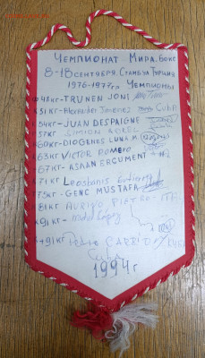 Вымпелы Юн Чемпионат Мира по Боксу с автографами. - IMG_20251217_145225
