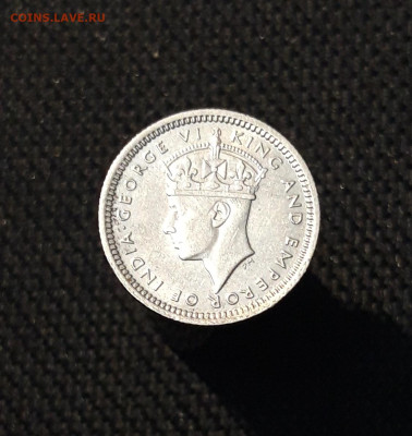 Малайя 5 центов 1945 год король и император Георг 6 До 23.12 - 20250924_202800