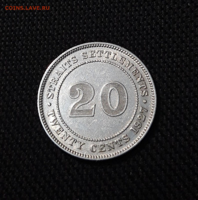 СТРЕЙТС СЕТЛМЕНТС 20 центов 1927 года До 23.12 - 20250924_203329