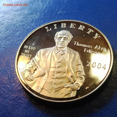США, 1 доллар 2004, Томас Эдисон, до 24.12.2025 - IMG_20251218_082912