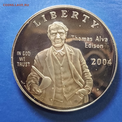 США, 1 доллар 2004, Томас Эдисон, до 24.12.2025 - IMG_20251218_082802