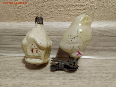 Ёлочные игрушки СССР , домик и цыплёнок. - IMG_20251212_121530