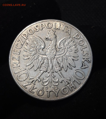 Польша 10 злотых 1932 года Ядвига До 25.12 - 20250923_213402