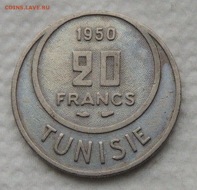 Тунис 20 франков 1950 до 24.12.2025 - Тунис 20 франков 50.JPG