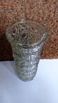 Винтажная ваза стекло. Уршелский СЗ - винтажная советская ваза уршельский 2.JPG