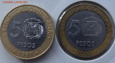 2 монеты 5 песо Доминикана до 23.12. в 22:00мск. - DSC02592.JPG