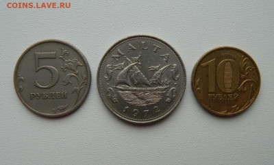 Мальта 10 центов 1972 г. (Парусник) С рубля! до 24.12.25 - DSCN9906.JPG