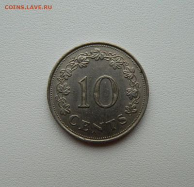 Мальта 10 центов 1972 г. (Парусник) С рубля! до 24.12.25 - DSCN9908.JPG