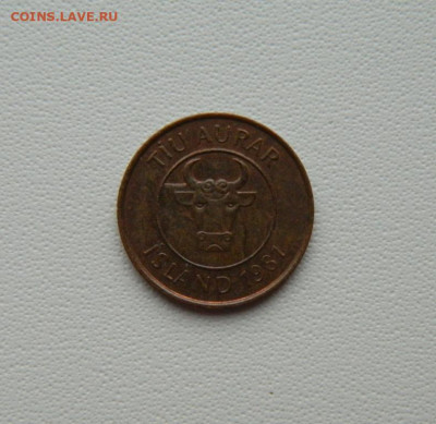 Исландия 10 эйре 1981 г. (Фауна) С рубля! до 24.12.25 - DSCN9902.JPG