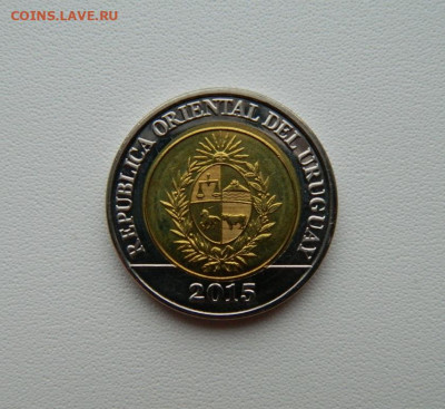 Уругвай 10 песо 2015 г. (Юбилейная) БИМ С рубля! до 24.12.25 - DSCN9996.JPG