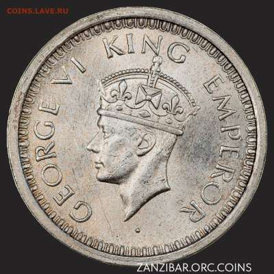 ЗАНИМАТЕЛЬНАЯ НУМИЗМАТИКА - Индия - Британская 1 рупия, 1945