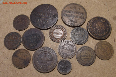 14 медных монет 1801-1916 год до 24 декабря в 22.00 - red32591030.JPG