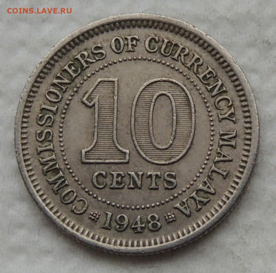 Малайя 10 центов 1948 №3 до 28.12.2025 - Малайя 10 центов 48.3.JPG