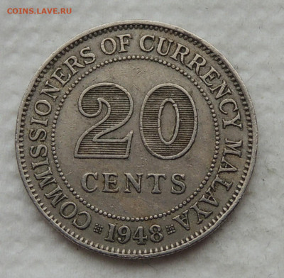 Малайя 20 центов 1948 до 28.12.2025 - Малайя 20 центов 48.JPG