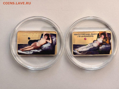 5дол 2015 Соломоновы о-ва Маха, Франциско Гойя (2шт) Ag999 - ЯЯ Маха- 2