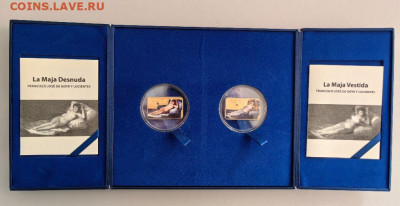 5дол 2015 Соломоновы о-ва Маха, Франциско Гойя (2шт) Ag999 - ЯЯ Маха- 1