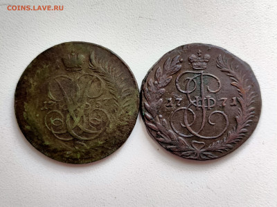 2 копейки 1757, 1771 ем - 60