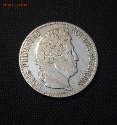 ФРАНЦИЯ 5 франков 1840 года Луи Филипп 1 До 30.12 - 20251010_222651