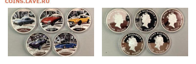 1 доллар 2006 Тувалу. Автомобили мира (5шт), Ag999, до 31.12 - ЯЯ Авто мира - 1