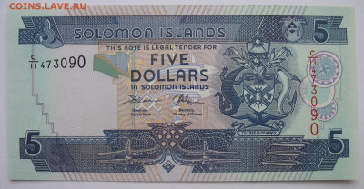 5 долларов Соломоновы острова 2011 г. До 27.12.25 - IMG_3865.JPG