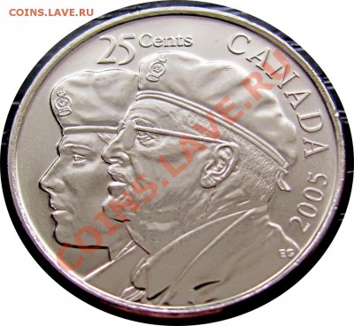 H16 Канада 25¢ Ветераны, 2005 UNC до 02.03 в 22°° - H16 25c Vets 2005_1