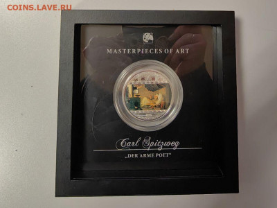 О-ва Кука 20дол 2009 Бедный поэт Карл Шпицвег, Ag999, до 04 - Х 2009 Бедный поэт-4