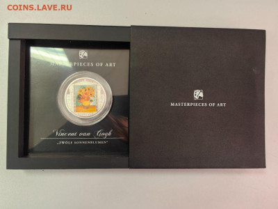 О-ва Кука 20дол 2010 Подсолнухи. Ван Гог Ag999, до 04.01 - Х 2010 Подсолнухи-1