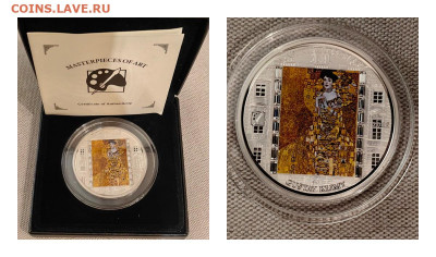 20дол 2012 О-ва Кука Портрет Адели Блох-Бауэр. Г.Климт,Ag999 - Х 2012 Адель-0