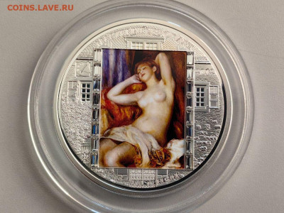 20дол 2012 О-ва Кука Спящая купальщица. Ренуар, Ag999, до 04 - Х 2012 Купальщица-1