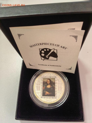 О-ва Кука,20дол 2016 Мона Лиза,Леонар. да Винчи,Ag999, до 04 - Х 2016 Мона Лиза-2