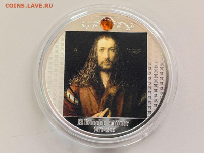 500фр 2021 Камерун Дюрер Автопортрет 28лет, Ag999, до 04.01 - Ч Дюрер Автопортрет-1