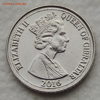 Гибралтар 5 пенсов 2016 до 4.01.2026 - Гибралтар 5 пенсов 2016 .JPG