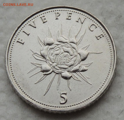 Гибралтар 5 пенсов 2016 до 4.01.2026 - Гибралтар 5 пенсов 2016.JPG