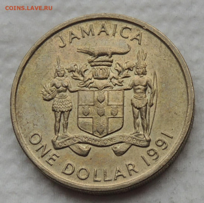 Ямайка 1 доллар 1991 до 4.01.2026 - Ямайка 1 доллар 91.JPG