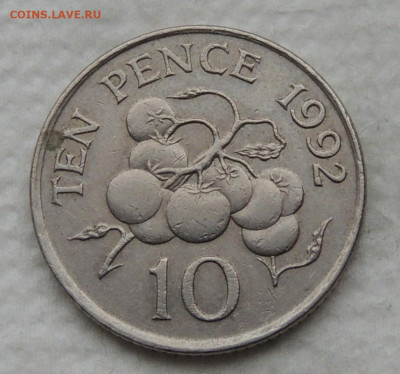 Гернси 10 пенсов 1992 до 4.01.2026 - Гернси 10 пенсов 92.JPG