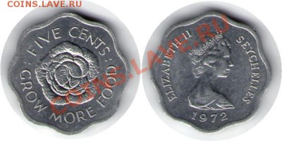 >ФАО< Сейшеллы 5 центов 1972 до 03.03.12 17:00 - Сейшеллы_5_центов_72