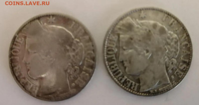 1 франк 1887 и 1895 годов Франция - Французы-2