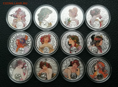 1 доллар Ниуэ знаки зодиака 12шт Альфонс Муха до 10.01 - IMG_20251218_165303