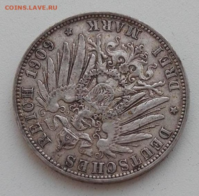 Германия, 3 марки 1909 до 10.01.26 в 22.00. - IMG_20260106_090917