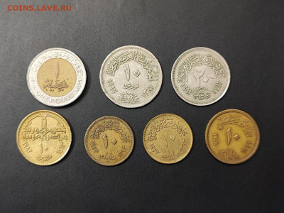 Египет 7 монет до 12 января 2026 года в 22.00 - photo_2026-01-04_17-47-04