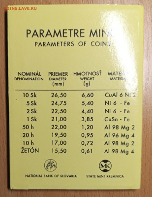 Словакия наборы в буклетах 1994,1996,1999 - IMG_20260107_120743