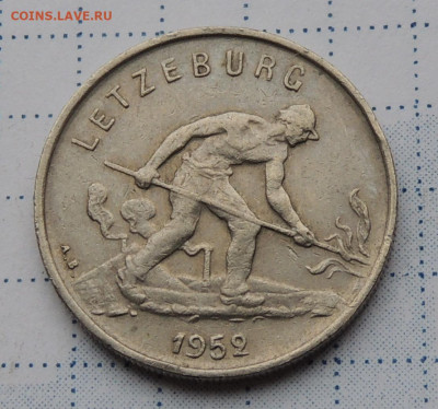 Люксембург 1 франк 1952 до 11.01.2026 - Люксембург 1 франк 52 .JPG