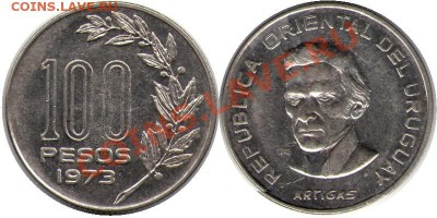 >L< Уругвай 100 песо 1973 до 03.03.12 17:00 - Уругвай_100_песо_73