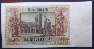 ГЕРМАНИЯ ГДР 5 марок 1948 г. ( Рейх1942) до 14,01,26 22-00 - 349594152.1