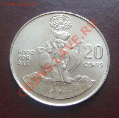 СОЛОМОНОВЫ О-ВА 20 центов (1995) до 28.02 (22.30 по мск) - Соломон. о-ва 20 центов ФАО Р