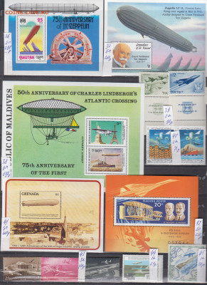 Марки мира авиация 1 чистые по фиксу - 4-0