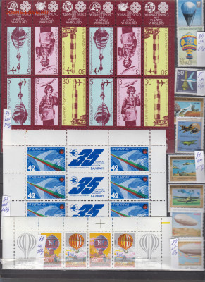 Марки мира авиация 1 чистые по фиксу - 7-0