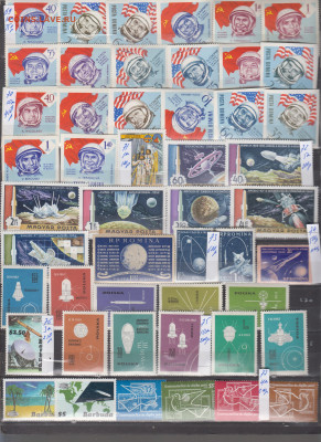 марки мира космос 1 чистые по фиксу - 6-0