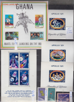 марки мира космос 1 чистые по фиксу - 8-0