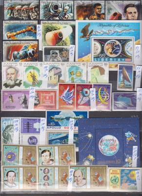 марки мира космос 1 чистые по фиксу - 9-0